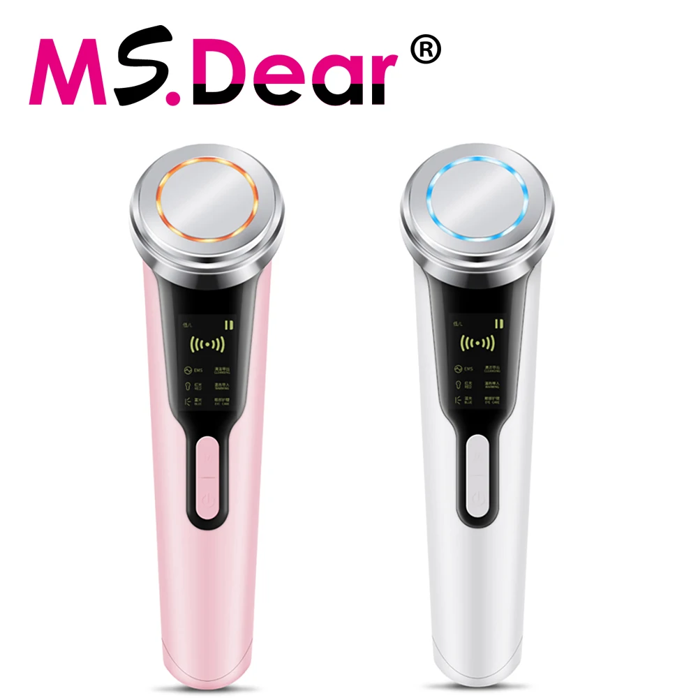 

6-in-1 Face Skin EMS RF EMS Beauty instrument Mesotherapy Rejuvenation LED Face Skin Beauty Machine Remover Wrinkle