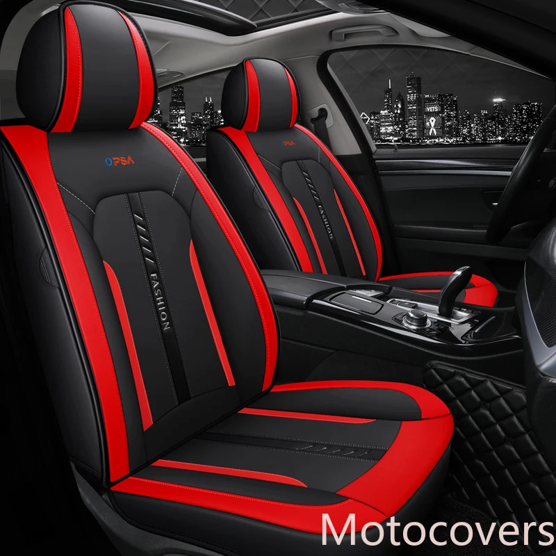 

Motocovers новые чехлы для сидений автомобиля седан прочный кожаный Универсальный пять сидений комплект для 5 местный P33602-3