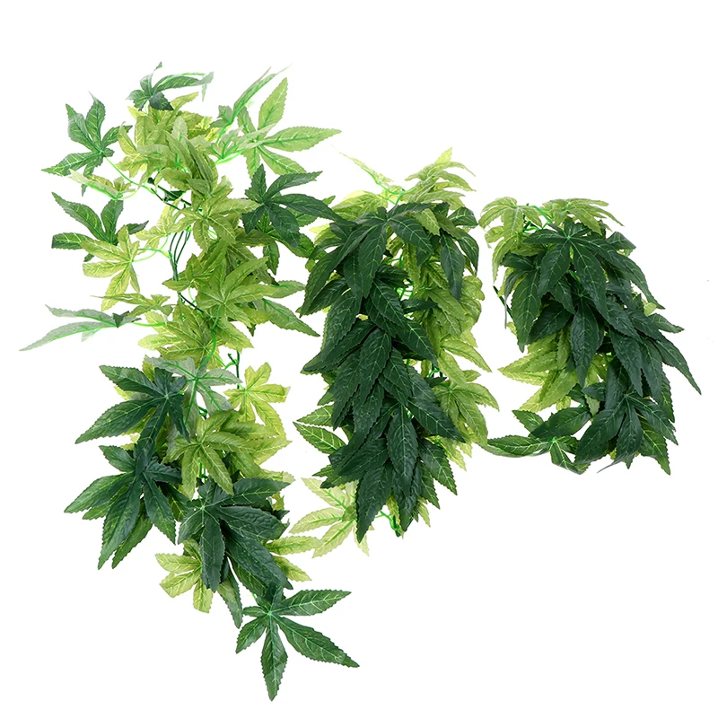 Искусственные лозы для растений настенная имитация ротанга листья ветви зеленое