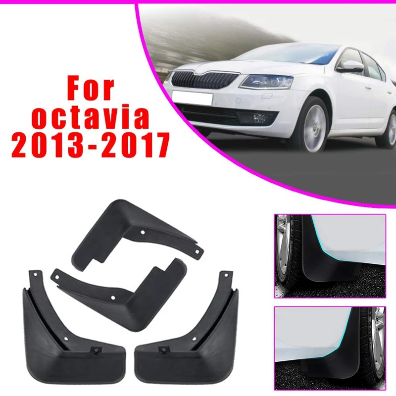 Модернизированные Автомобильные Брызговики для SKODA Octavia 3 A7 Sedan 2013 2017 передние и