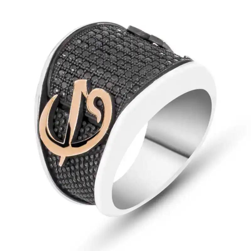 

Серебряное Aleph Vav мужское кольцо Silverlina