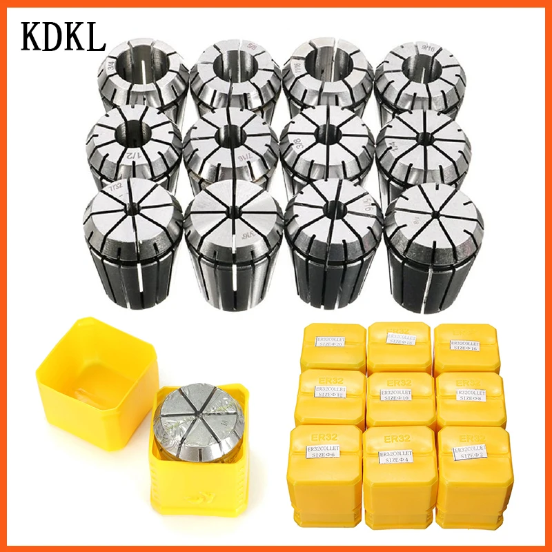 

9PCS ER32 Precision Spring Collet Set 2/4/6/8/10/12/16/18/20mm Workholding Tools Holder For CNC Engraving Machine Lathe Mill