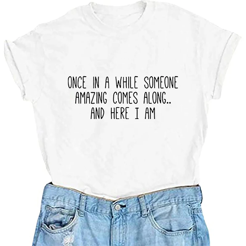 

Футболка с круглым вырезом, футболка с коротким рукавом, женская футболка с буквами, модная футболка, летняя футболка, простая повседневная ...