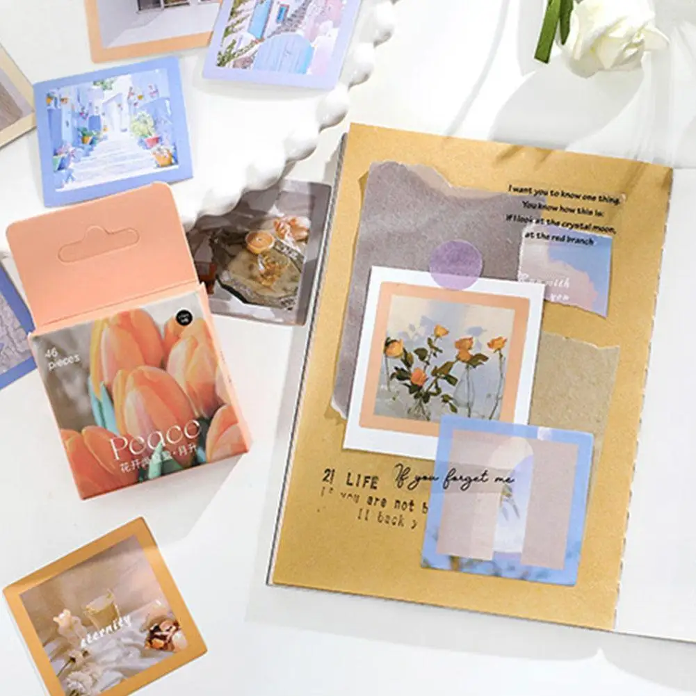 

Material Decorative Stickers Flower Blooming Still Material Decorative Flowers Series Yingying Account Hand Stickers U4l7