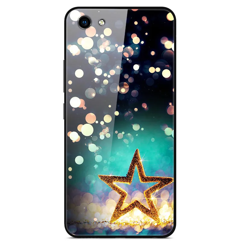 15 Закаленное стекло чехол для Vivo Y81 чехол Жесткий ПК цветная задняя крышка для Vivo Y81 Y 81 чехол Vivo 1808 бампер для телефона VivoY81 6,22" - Цвет: 15
