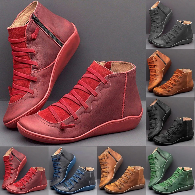 

2020 British Wind Tooling Ankle Boots Ladies Large Size High Boots Short Boots Wild Casual Shoes Women's Boots Dropshipping