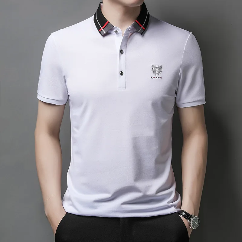 

Loldeal New Summer High End Brand Men Polo Shirts Short Sleeve Designer Casual