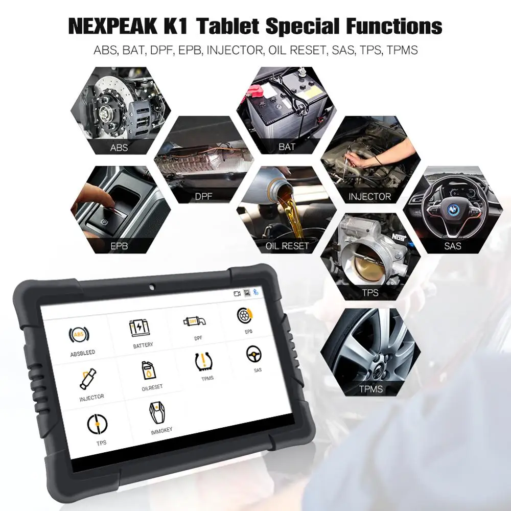 Диагностический сканер NEXPEAK K1PRO OBD2 инструмент для полной диагностики автомобиля