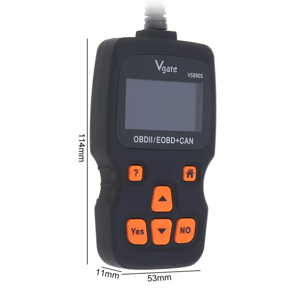 VGATE VS890 универсальный OBD2 / EOBD + CAN автомобильный считыватель кодов автоматический