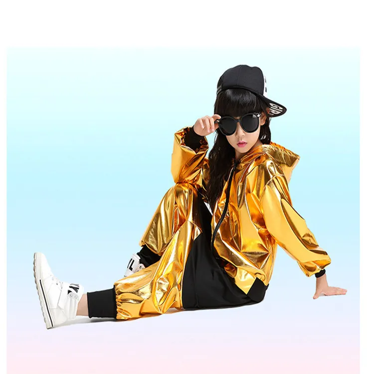 

2020 Spring/Autumn Children's Clothing Set Boys Girls Sequined Clothes Kids Sport Suits Hip Hop dance Pant & Hooded Tops