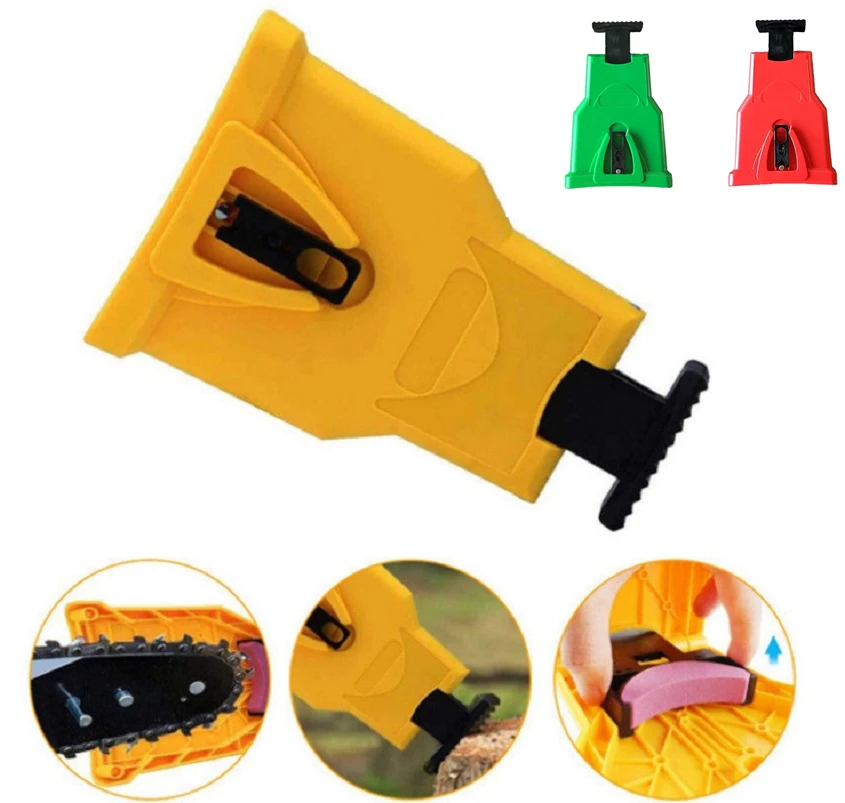 

Chainsaw Chain Teeth Sharpener Portable Durable Easy Power Sharp Bar-Mount Fast Grinding Chainsaw Chain Sharpener Grinder Tool