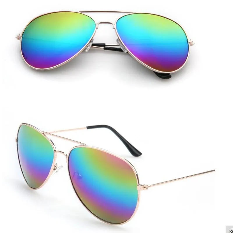 Солнцезащитные очки в металлической оправе UV400 для мужчин и женщин|Мужские