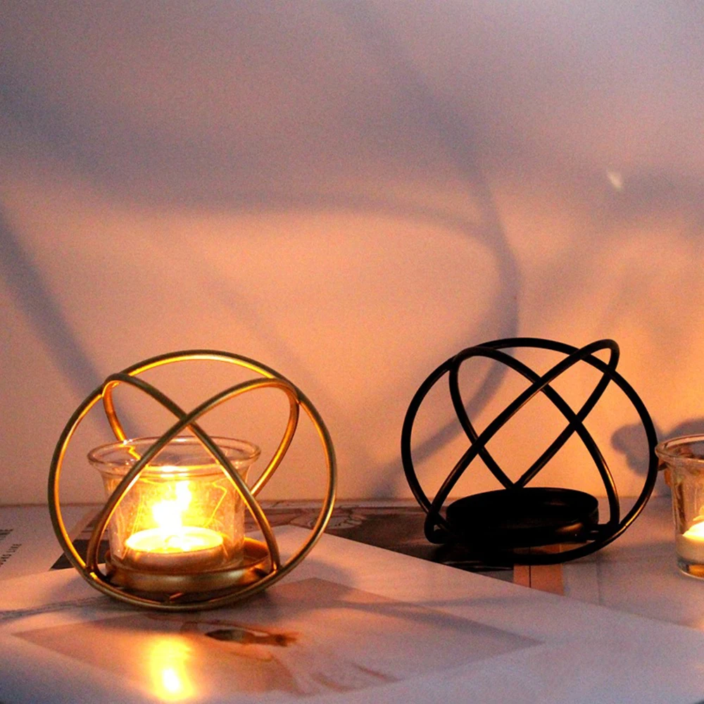 Новый современный модный геометрический Железный Подсвечник настенный