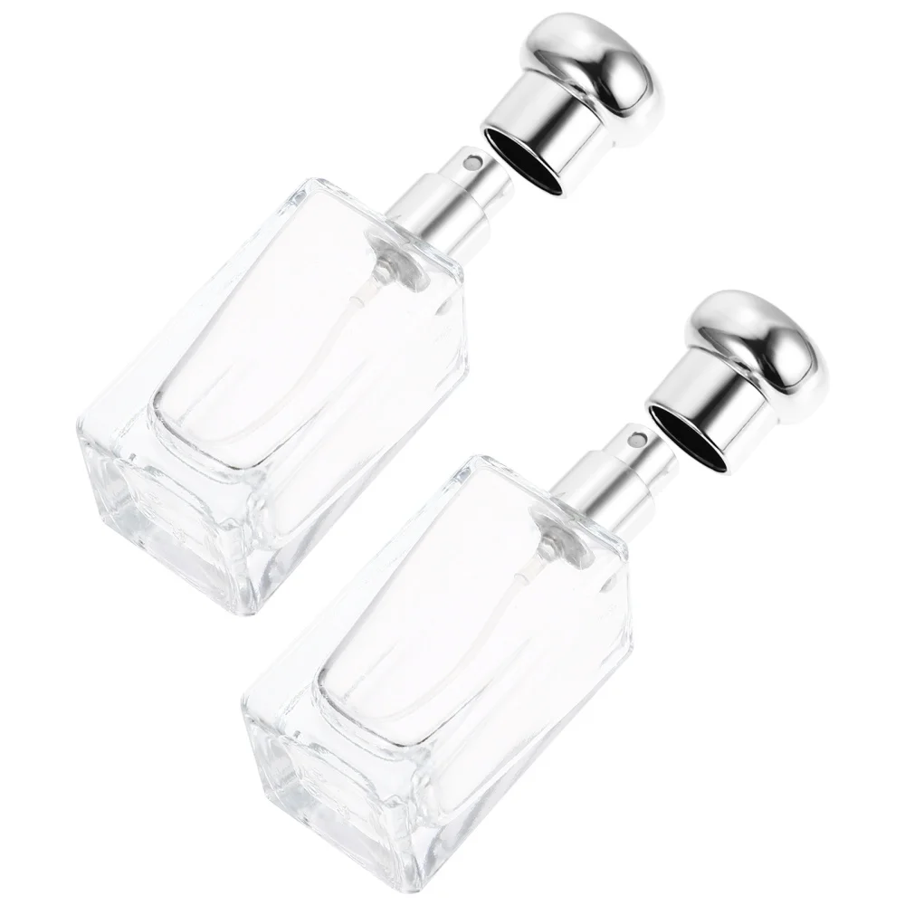 

2Pcs 25ml Portable Glass Bottle Spray Perfume Bottles Atomizer Empty Container