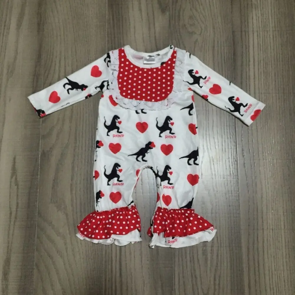 Одежда для маленьких девочек детский комбинезон на День святого Валентина