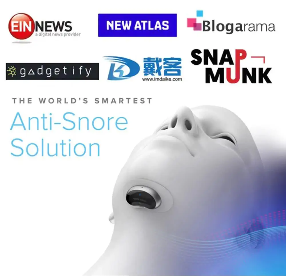 Смарт устройство Snore Circle с Bluetooth против храпа пробка для приложение записи