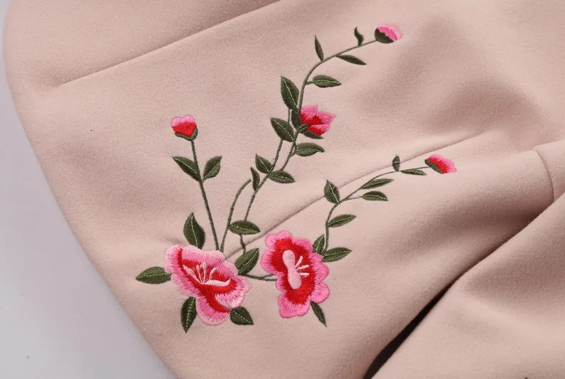 Sheng Coco Woolen Chinese Blouse Coat LadiesTraditional Chinese Shirts Embroidery Blouses Woolen Suit Classic Blue Suit