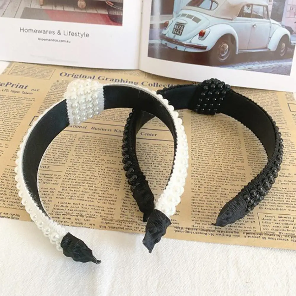 1Pcs Women's Headband Pearl Hairband Flower Lace Accessories Wild Girl Gift Suitable for Any Occasion |
