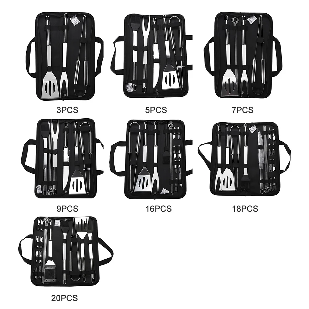 Инструменты для барбекю на открытом месте Suit портативные вилки из нержавеющей