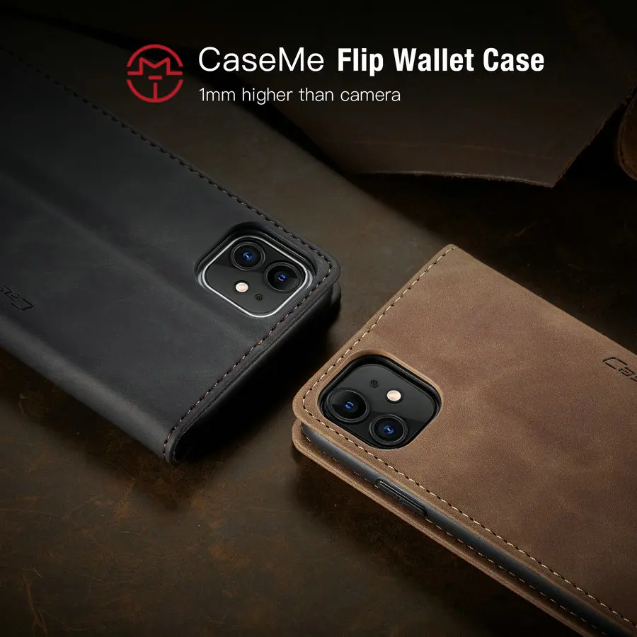 luxury case for iphone 8 7 plus x xr xs wallet retro leather cover case for iphone 12 11 pro max flip protective back cover capa free global shipping