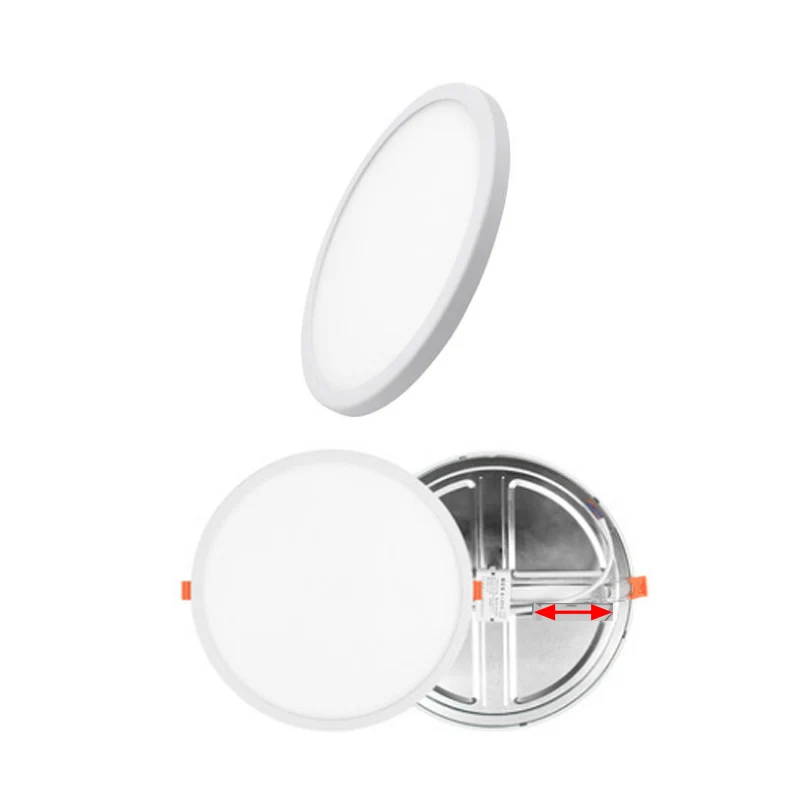 

LED Panel Light Round Ultra Thin Downlight AC220V 6W 8W 15W 20W Ceiling Recessed Lamp For Indoor Bathroom Illuminate