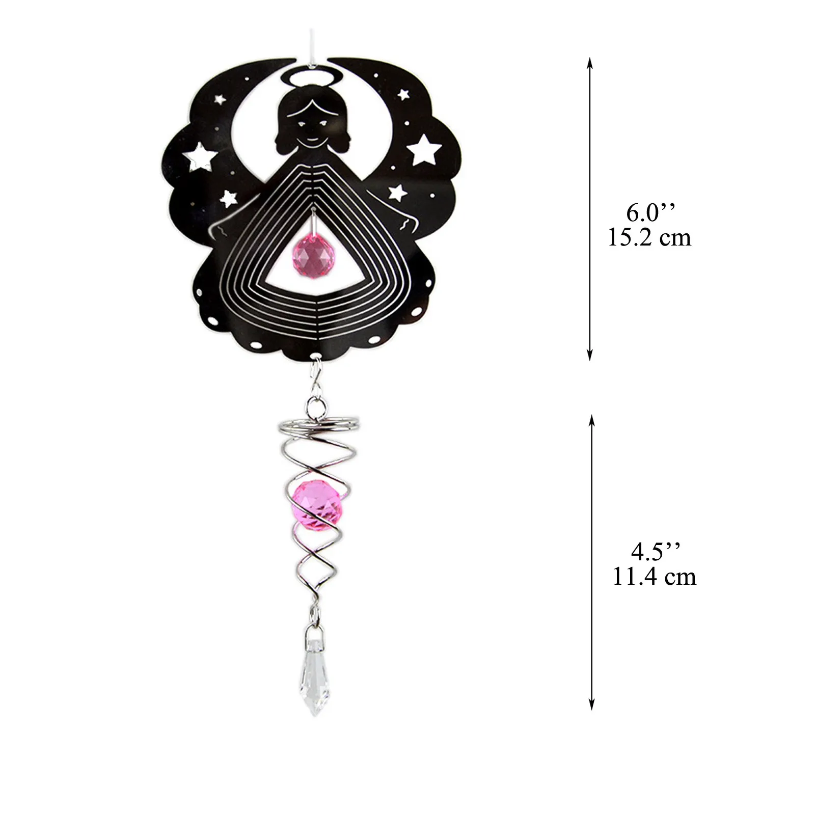 

Stainless Steel Stereo Rotary Wind Chime Wind Chimes Hanging Ornaments Wind Chime Metal Metal Hanging Post Garden#g3