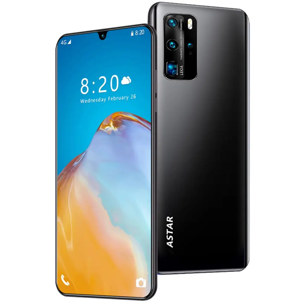 

6.26inch Screen P40 Smartphone 1GB RAM+8GM ROM for Android 4Core Face Identify HD LCD Screen 720 1560
