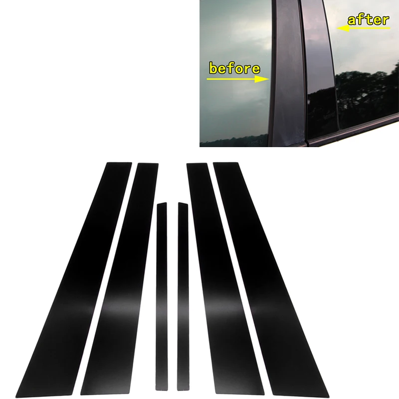 

For Toyota Camry 6 7 8 YARiS L Car Mirror Window Column Strip Mirror Window Pillar Post Anti Scratch Sticker Tirm Accessories