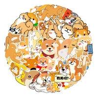55pcs cartoon anime stickers akita dog stickers for kids childrens self adhesive stickers aesthetic laptop phone stickers