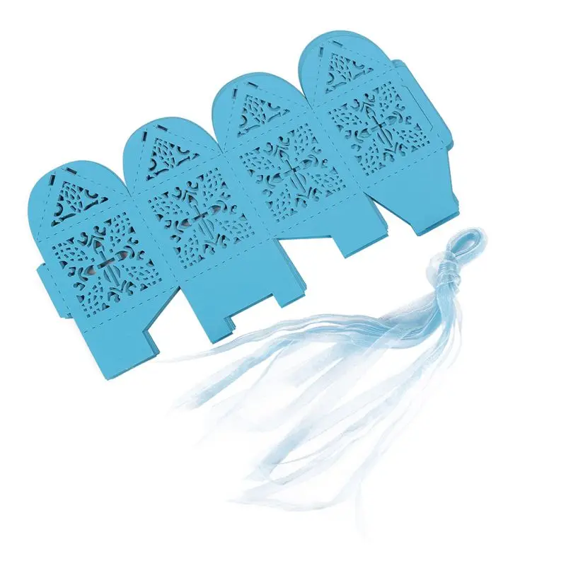 10 шт. коробки для конфет ангельская Подарочная коробка детского душа крещение