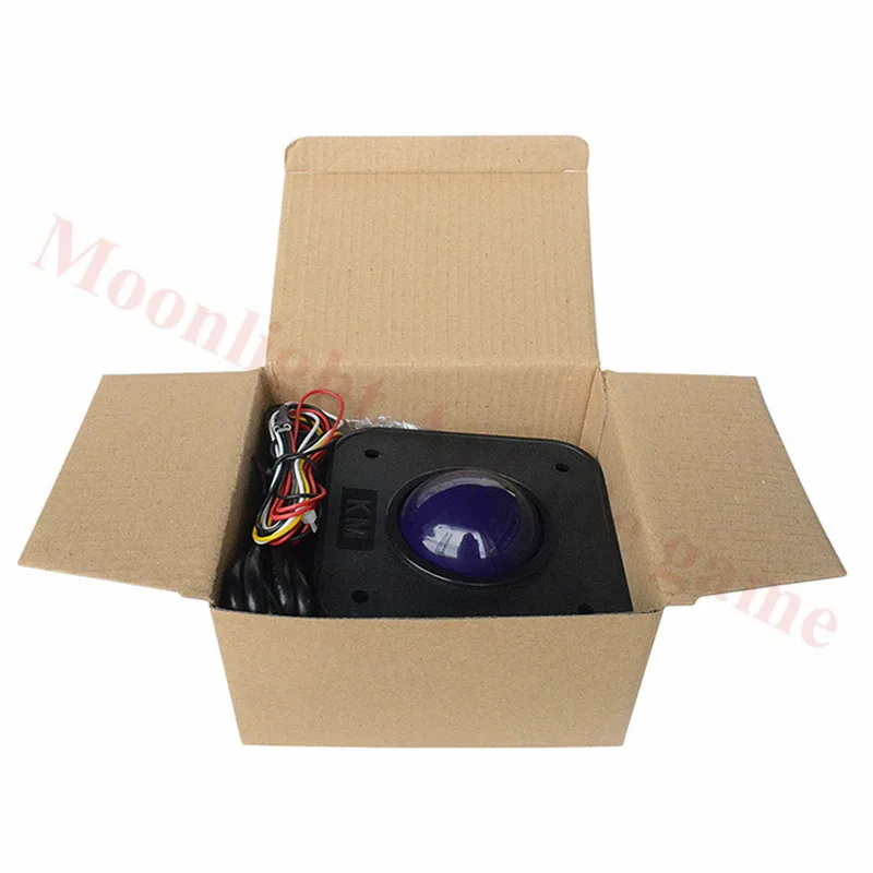 Фиолетовый 4 5 см круглый аркадный игровой трекбол мышь PS/2 разъем печатной платы