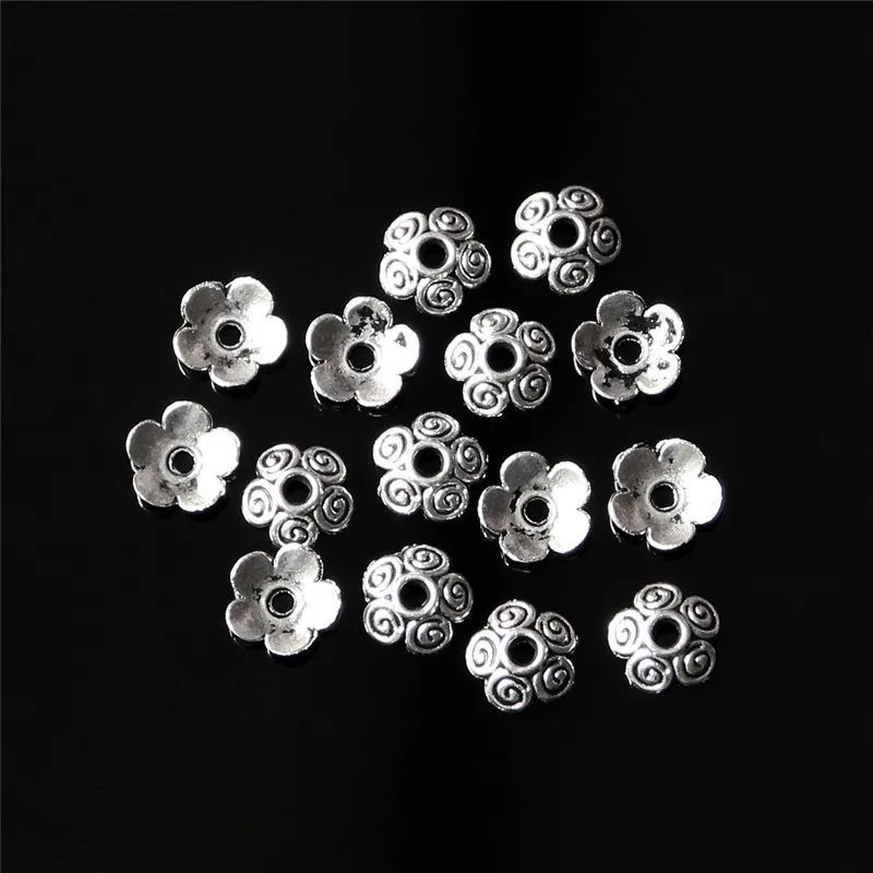 

Wholesale 50Pcs Tibetan Ancient Silver Flowers Bead Caps 10mm DIY Handmade Making Jewelry Accessories Charm Necklace Finding