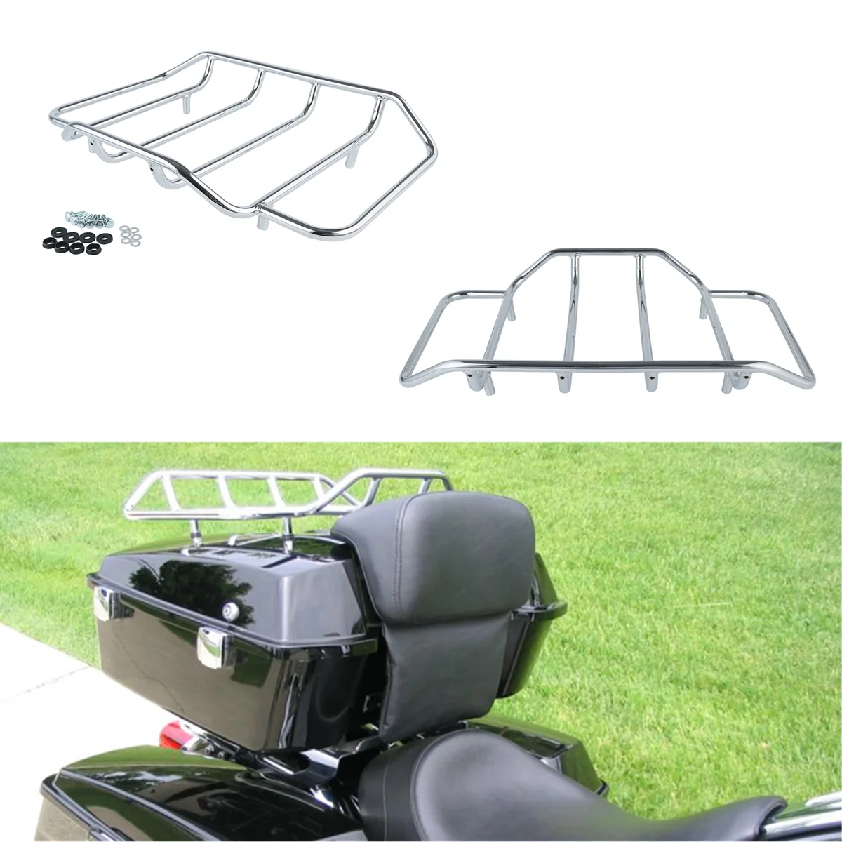Мотоцикл тур пакет Чемодан стойки для Harley Touring Road King Street Glide скользящий Electra
