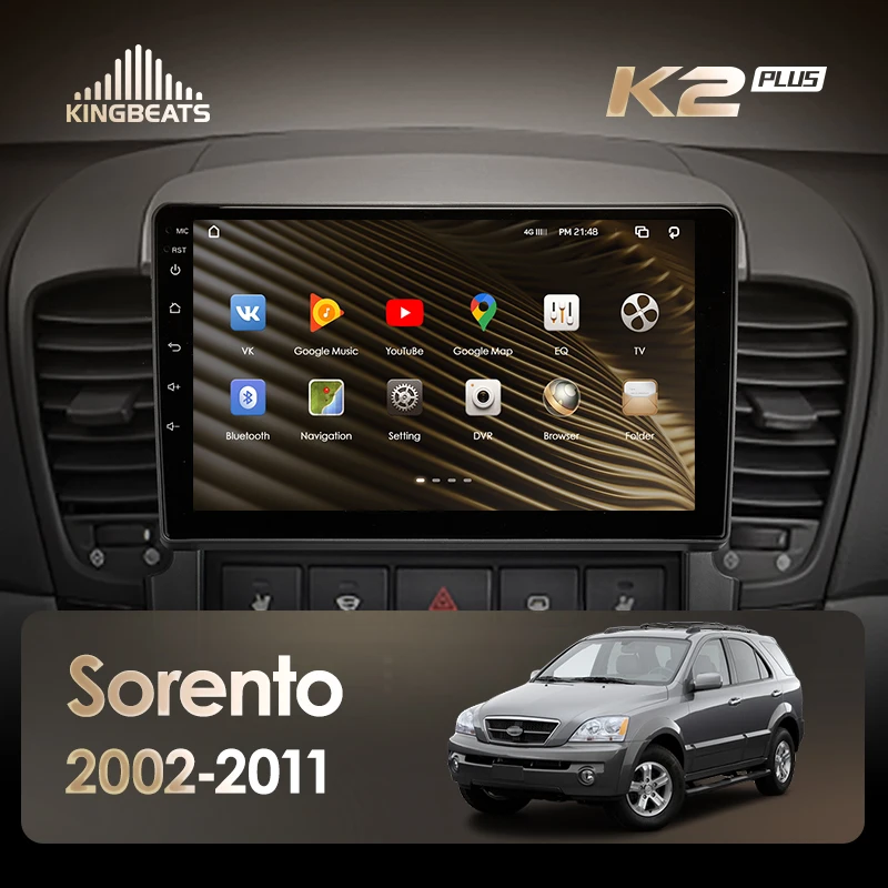 KingBeats штатное головное устройство For Kia Sorento BL 2002 - 2011 GPS Android 10 автомагнитола на