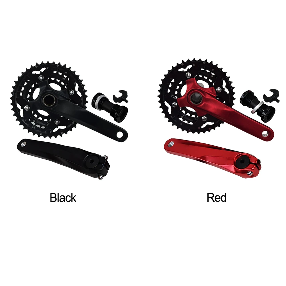 Lightweight 24T 32T 42T Repair Aluminium Alloy 30 Speed Durable Cycling Bottom Bracket Hollowed Mountain Bike Bicycle Crankset | Спорт и