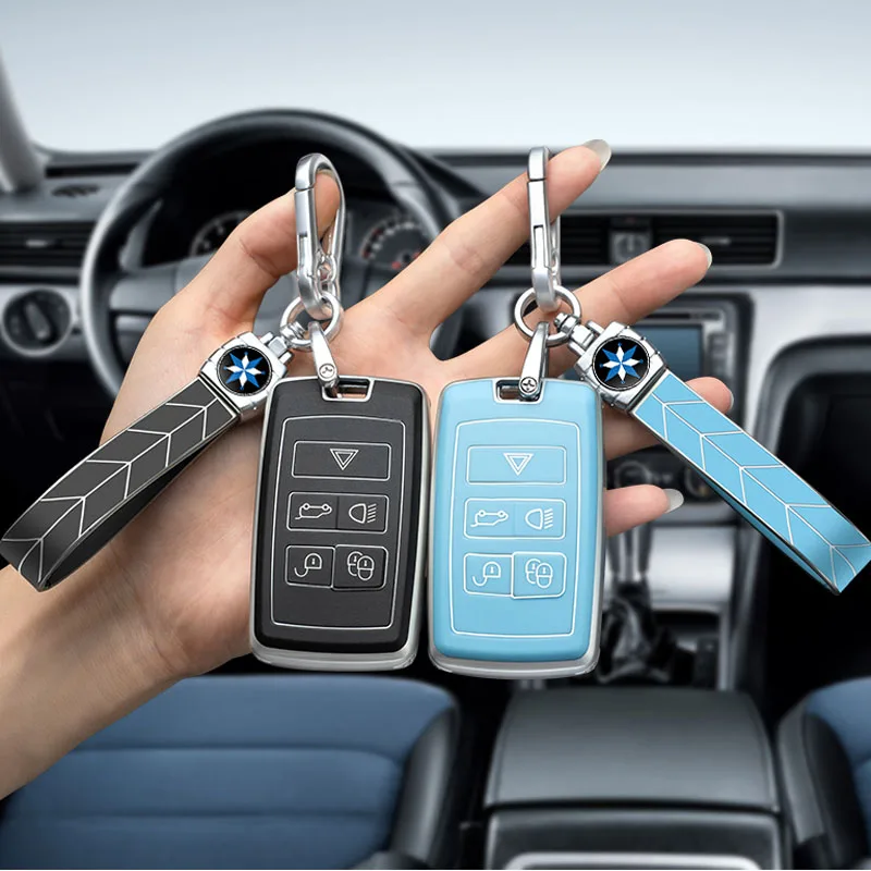 

1x Soft TPU Car Remote Key Case Full Cover For 2018+ Land Rover Range Rover Sport Evoque Velar Discovery 5 For Jaguar E-Pace