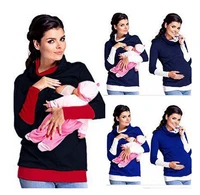 maternity clothes pregnant women nursing tops hoodies high neck warm jumper fashion breastfeeding women casual clothing %d0%be%d0%b4%d0%b5%d0%b6%d0%b4%d0%b0