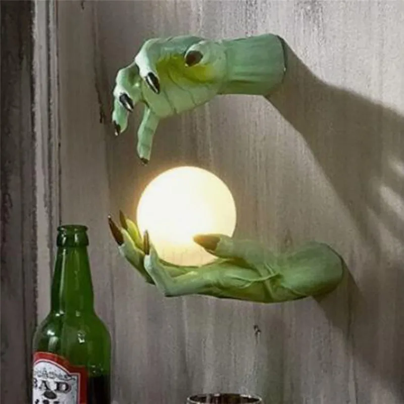 

Wall Hanging Decor Resin Witch's Hand Jewelry Display Rack Door Hanger Creative Props Decoration For Featured Wall Decor