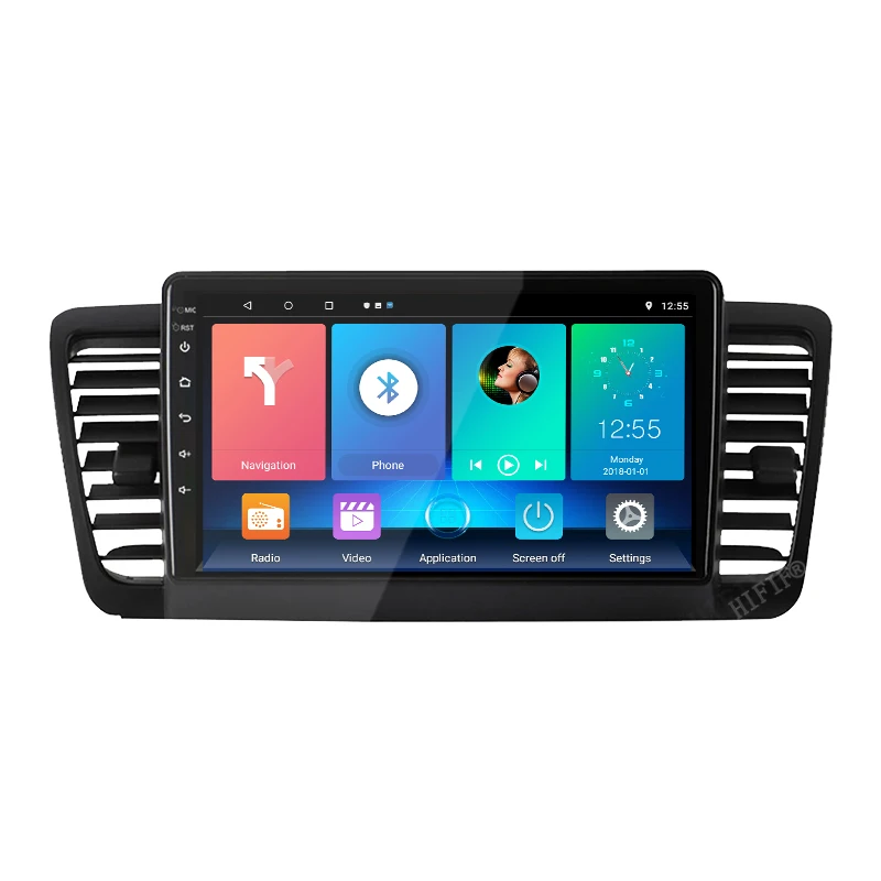 Автомагнитола 2 Din мультимедийный видеоплеер навигация GPS Android для Subaru Outback 3 Legacy 4