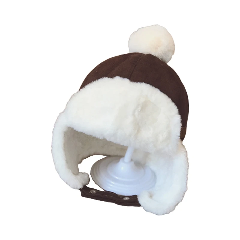 

Toddler Baby Boys Hat Kids Children Ear Flap Muff Winter Warm Plush Cap Beanie