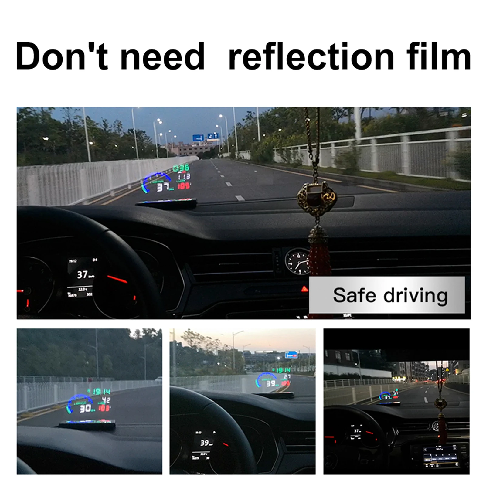 Новый проектор скорости лобового стекла автомобиля HUD 5.5in GPS KMH/KPM совместимый со