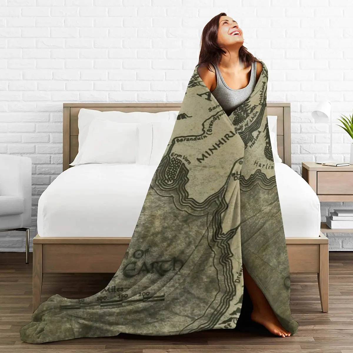 

3D Printed anime blanket flannel Family Blanket Throw Blanket on Bed Sofa Bedding plaid throw blanket The world map D01