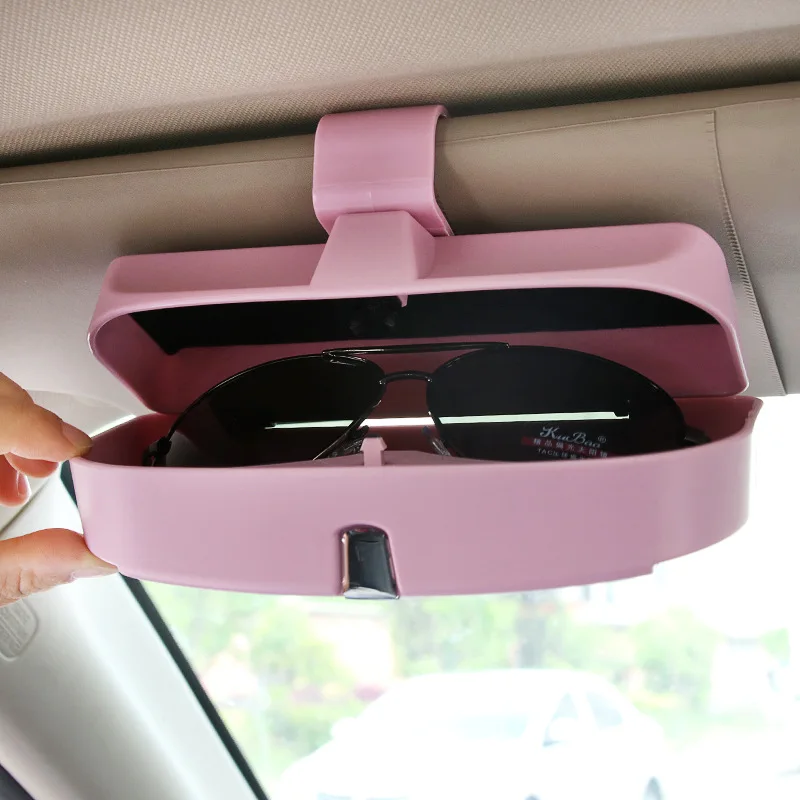 

New Arrival Universal Glasses Case Car Glasses Holder Case Auto Magnet Sun Glasses Holder In Car
