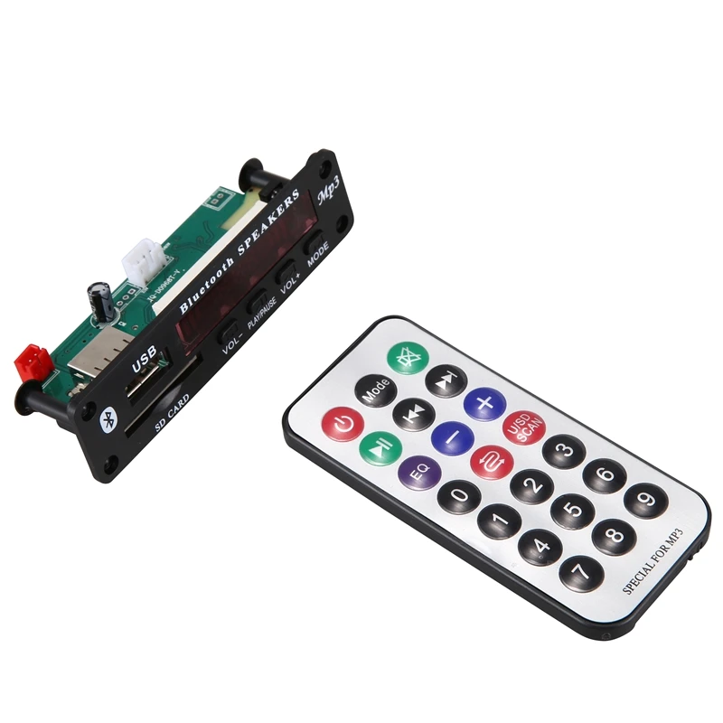 

Dc 5V/12V Bluetooth 5.0 Audio Decoder Board Audio Module Usb Aux Sd Fm Radio Lossless Mp3/Wma/Wav/Flac/Ape Decoder Board Module,