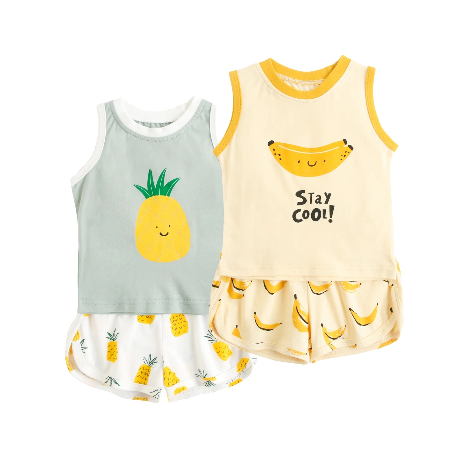 

Sanlutoz Casual Sleeveless Infants Tops + Bottoms Sport Baby Boys Clothes Sets Cute