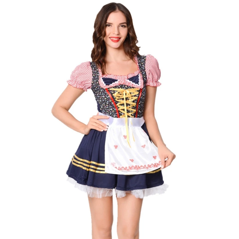 

Женский традиционный немецкий пивной костюм для девушек, сексуальное праздничное карнавальное платье на Октоберфест