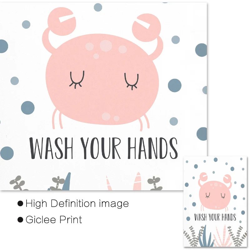 Детская щетка с принтами в ванной комнате ручная стирка милый холст рисунками из