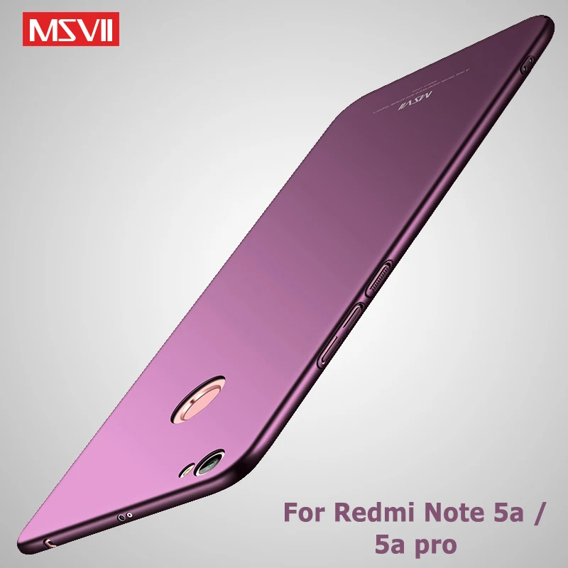 Redmi Note 5a Prime чехол Msvii матовый для Xiaomi 5 Pro Чехол Xaomi Note5 PC Xiomi 5A чехлы |