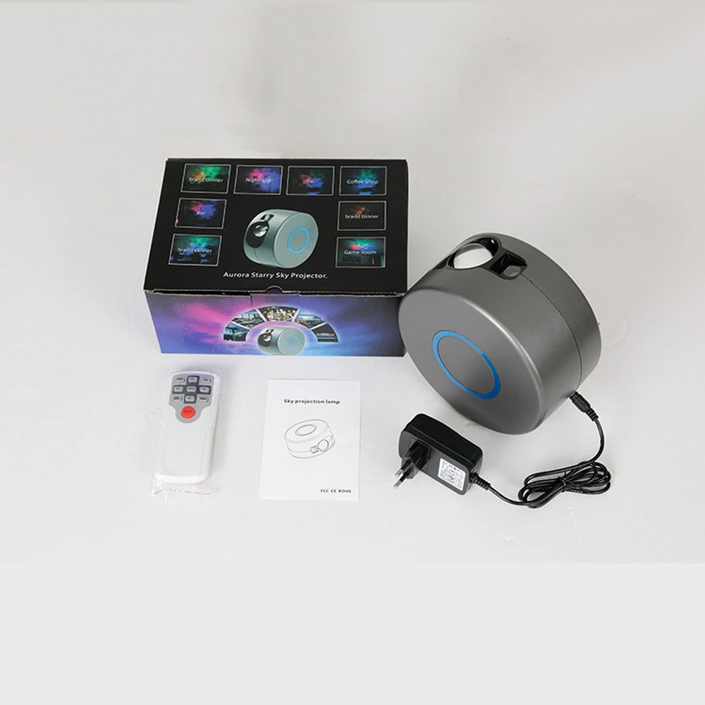 Лампа для проектора Galaxy с Bluetooth спикером ночник вращающийся звездное небо проектор дистанционным