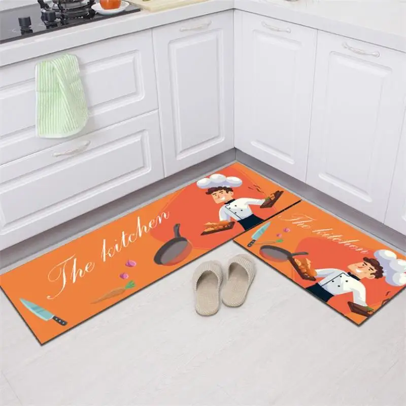 Длинный кухонный коврик ковер для ванной Мультяшные коврики домашний входа